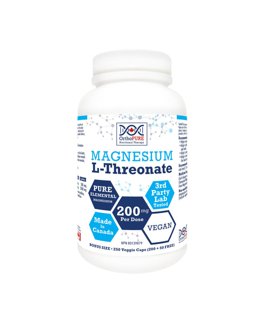 OrthoPure Magnesium L-Threonate - 250 vcaps